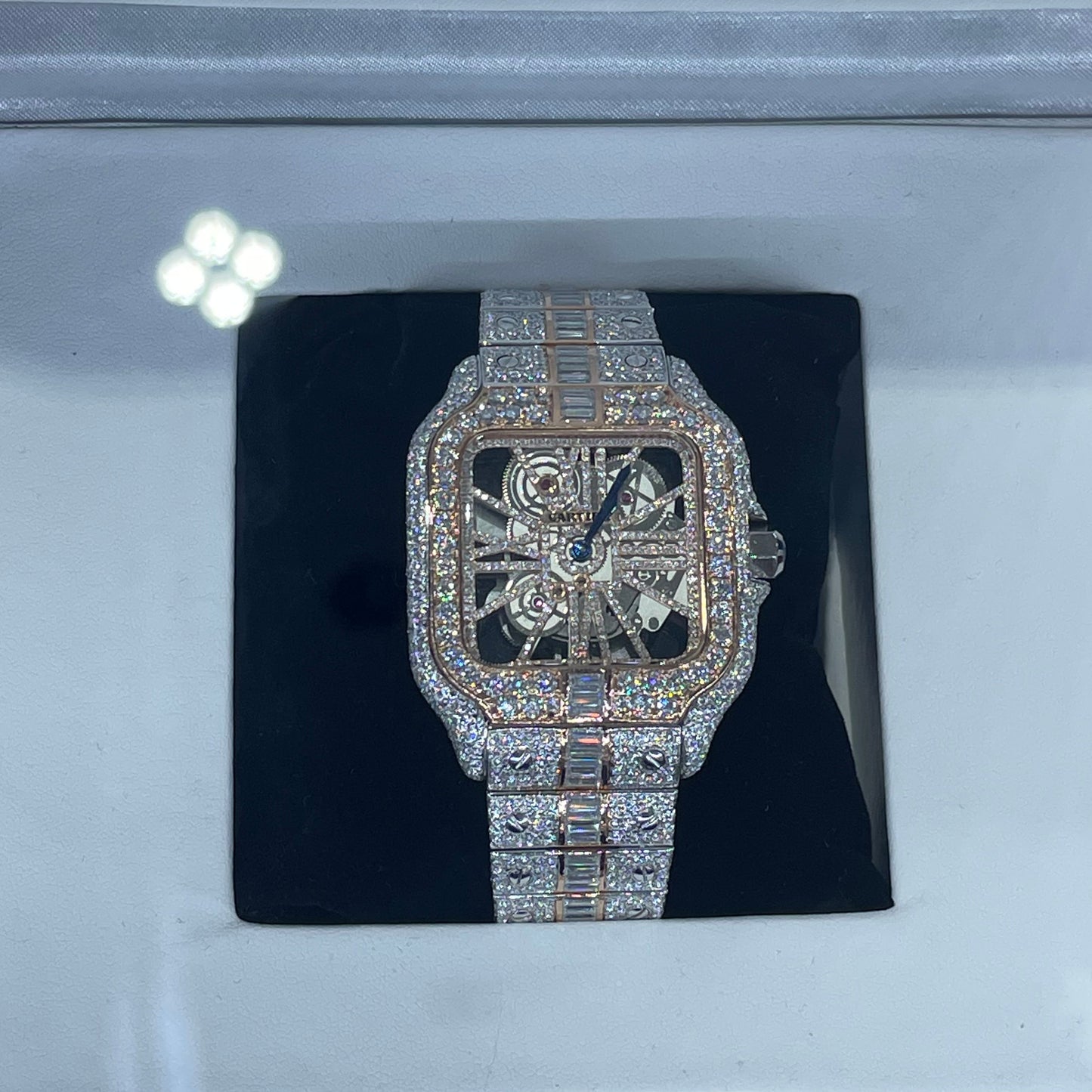 Cartier iced out watch